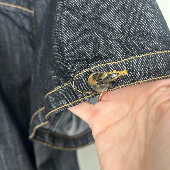 Chic Denim Short Sleeve Blazer 3X babydoll flirty whimsy fairy - Picture 5 of 5